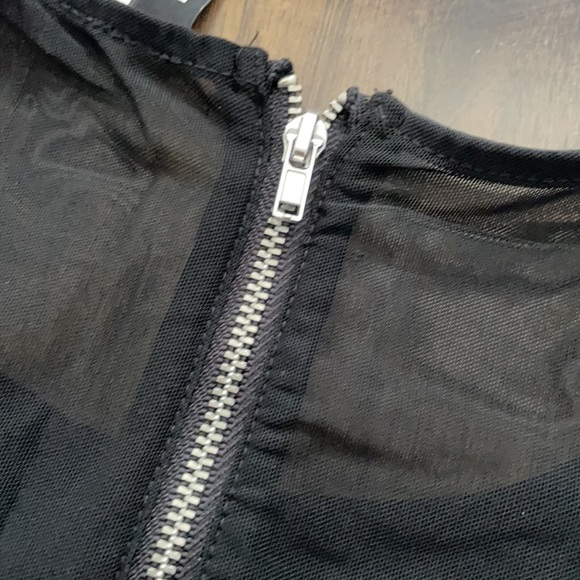 Black H&M Sleeveless Mesh Chiffon Dress - Picture 8 of 14